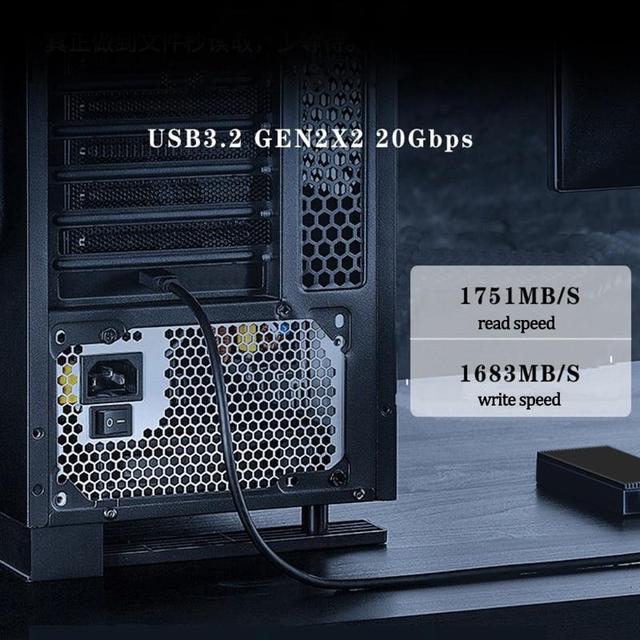 Desktop PCI-E X4 To Type-C Expansion Adapter Type C USB3.2 Gen2×2 20Gbps Fast Adapter With 15Pin Sata Drive-Free ASM3242