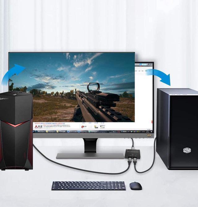 DisplayPort 8K DP 1.4 Switch Bi-Direction 8K 30Hz 4K 120Hz Splitter Converter For Multiple Source And Displays