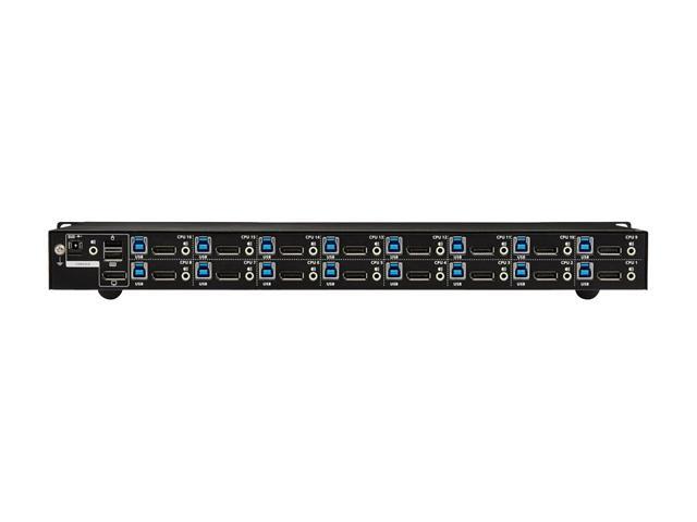 DisplayPort / USB KVM Switch 16-Port Audio/Video 4K 60Hz 1URM
