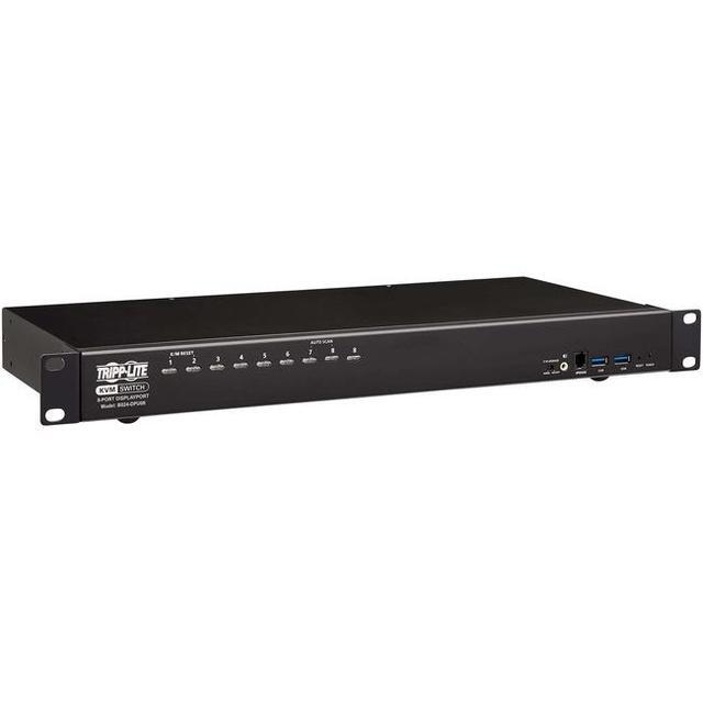 DisplayPort / USB KVM Switch 8-Port Audio/Video 4K 60Hz 1URM