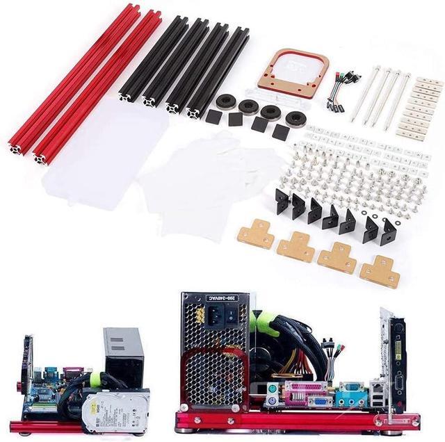 DIY Computer Motherboard Case Rack Mini ATX Bracket DIY Open Aluminum Alloy Frame ATX Motherboard PC Computer Case Support