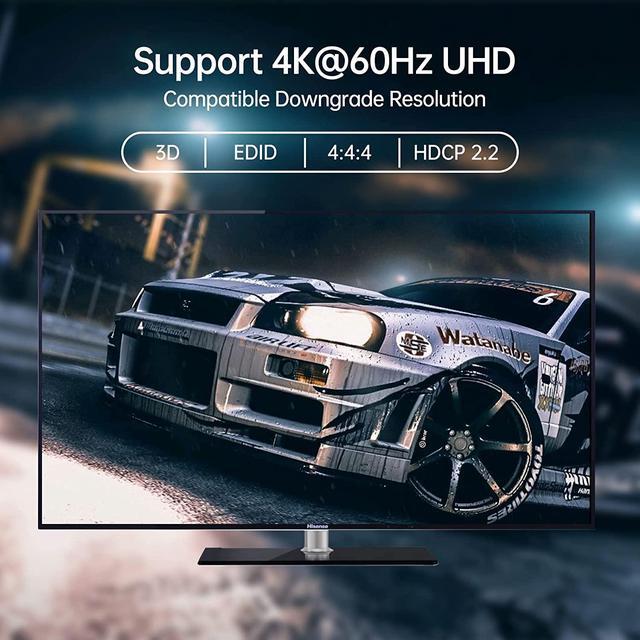 Dual Monitor HDMI KVM Switch 2 Port 4K 60Hz USB HDMI Extended Display Switcher For 2 Computers Share 2 Monitors And 4 USB 2.0 Hub Desktop Controller & USB Cables HD MI Cables Included