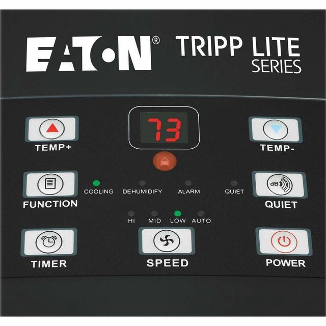 Eaton Tripp Lite Series Portable AC Unit For Server Rooms - 13 000 BTU (3.8 KW) 120V R32 Refrigerant Black - Cooler - 3809.92 W Cooling Capacity - 258 Sq. Ft. Coverage - Dehumidifier - Black