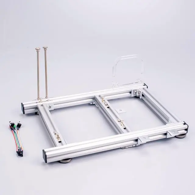 EDIY ITX MATX ATX Motherboard Test Bench Open Air Computer Case Chassis Aluminum Bracket DIY Bare Frame Mini-ITX Support Graphics Card(ITX_Silver)