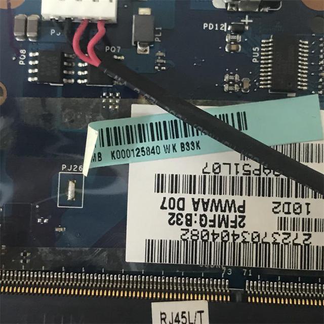 For C660 C665 K000125840 PWWAA LA-6847P Notebook Motherboard