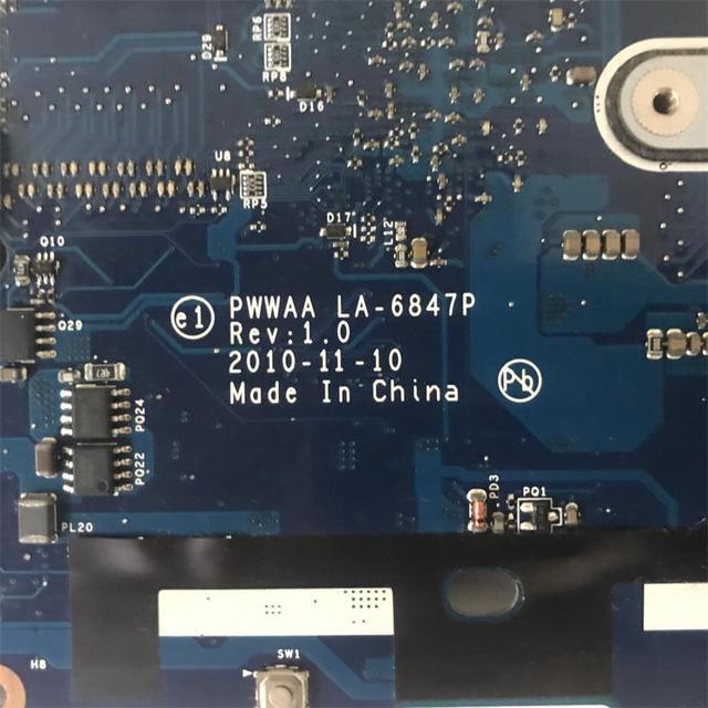 For C660 C665 K000125840 PWWAA LA-6847P Notebook Motherboard