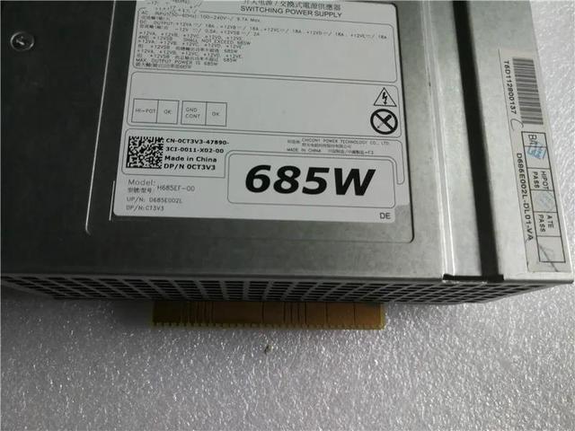 For DELL T5810 T7810 Power Supply CT3V3 H685EF-00 F685EF-01 685W