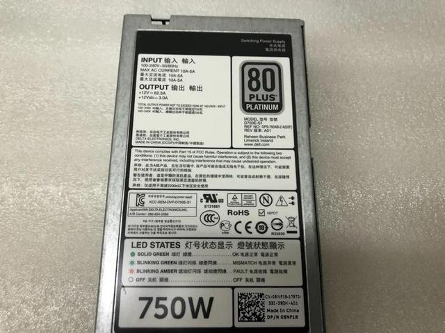 For PowerEdge R720/R620/R520/T620/R820/R920 750W PSU Power Supply N30P9 CWKMX 79RDR 5NF18 6W2PW