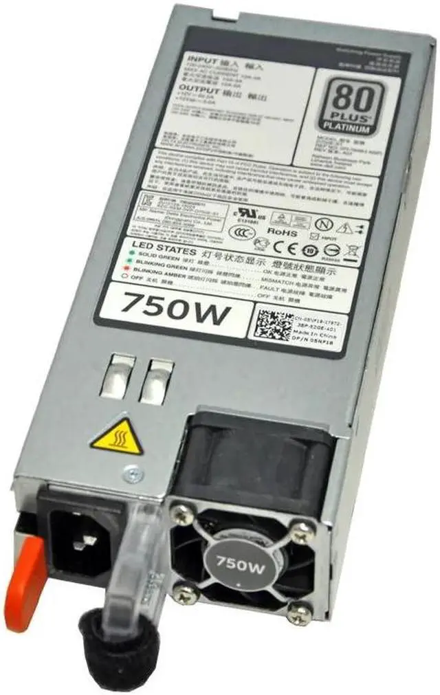 For PowerEdge R720/R620/R520/T620/R820/R920 750W PSU Power Supply N30P9 CWKMX 79RDR 5NF18 6W2PW