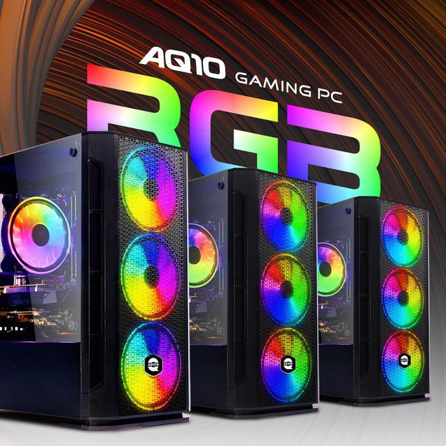 Gaming Desktop PC - AQ10 AQVIN - Intel Core I7 Processor Up To 3.9GHz - GeForce GTX 1660 Super 6GB - 1TB Fast Boot SSD - 32GB Memory- 27 -Inch Curved Gaming Monitor- Win 10 Pro