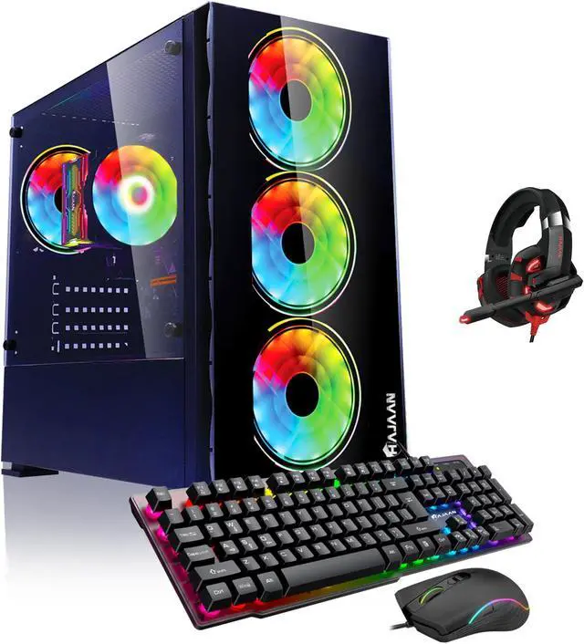 Gaming Tower Desktop PC - Intel Core i3 Processor Processor 3.6GHz 32GB DDR4 RAM 1TB NVME SSD NVIDIA GeForce GTX 1650 4GB GDDR5 WiFi Ready HDMI Windows 11 Pro - BREEZE