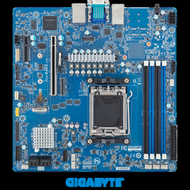 GIGABYTE MC13-LE2 Motherboard - AMD EPYC™ 4005/4004 & Ryzen™ 9000/7000 - MicroATX UP 1Gb/s LAN