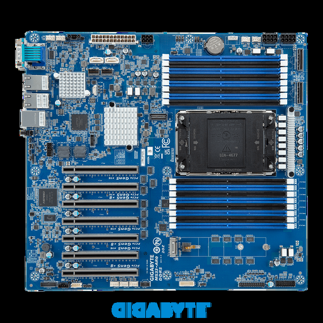 GIGABYTE MS33-AR0 Extended ATX Server Motherboard 4th Gen. Intel® Xeon® Scalable Processors Intel® C741 Chipset Single Processor LGA 4677