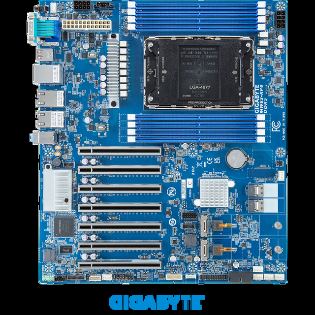 Gigabyte MW83-RP0 Intel® Xeon® W Workstation Board Single Processor LGA 4677 Intel® W790 Chipset 8-Channel DDR5 RDIMM/3DS-RDIMM 8 X DIMMs ASPEED® AST2600 BMC