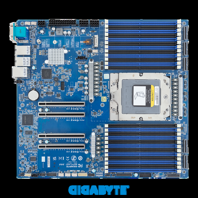 GIGABYTE MZ33-AR1 Rev. 3.x Server Motherboard AMD EPYC™ 9005/9004 - E-ATX UP CTDP Up To 500W
