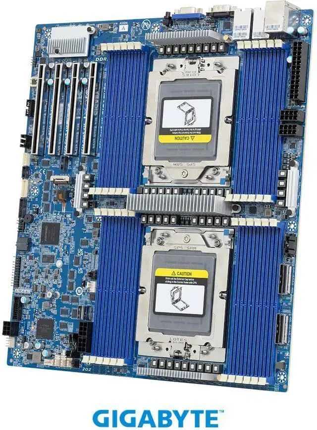 GIGABYTE MZ73-LM2 Motherboard - AMD EPYC™ 9005/9004 - E-ATX DP PCIe Gen5 cTDP 500W