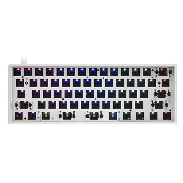 GK61X GK61XS Keyboard Kit Hot Swappable 60% RGB Wired Bluetooth Dual Mode PCB Mounting Plate Case Keyboard Customized Kit
