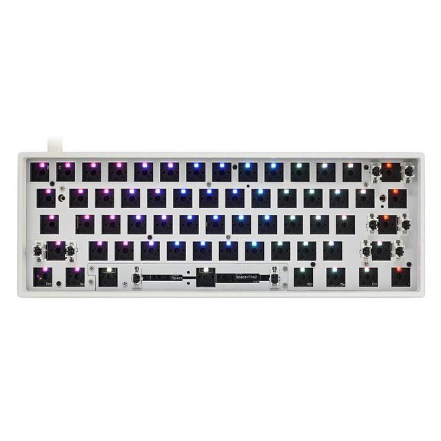 GK61X GK61XS Keyboard Kit Hot Swappable 60% RGB Wired Bluetooth Dual Mode PCB Mounting Plate Case Keyboard Customized Kit