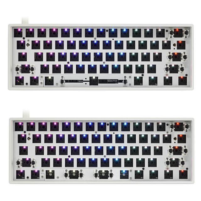 GK61X GK61XS Keyboard Kit Hot Swappable 60% RGB Wired Bluetooth Dual Mode PCB Mounting Plate Case Keyboard Customized Kit