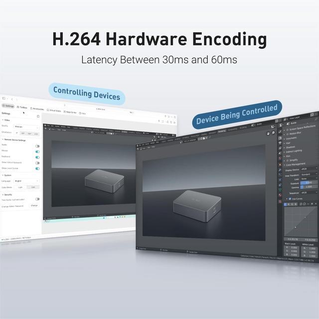 GL.iNet Comet (GL-RM1) Remote KVM Control Over Internet 4K 30Fps Tailscale Support Remote Keyboard Video MouseInstall OS Via BIOS Control Adapted KVM Switches Mouse Jiggler For Home Work