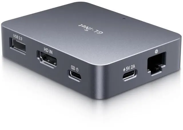 GL.iNet Comet (GL-RM1) Remote KVM Control Over Internet 4K 30Fps Tailscale Support Remote Keyboard Video MouseInstall OS Via BIOS Control Adapted KVM Switches Mouse Jiggler for Home Work