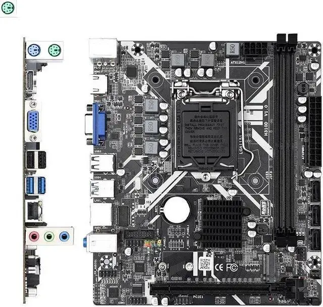 H310 Motherboard LGA 1151 DDR4 RAM Support Intel i3/i5/i7 Processor M.2 16GB RAM SATA3.0 USB3.1 Slot Desktop Mainboard