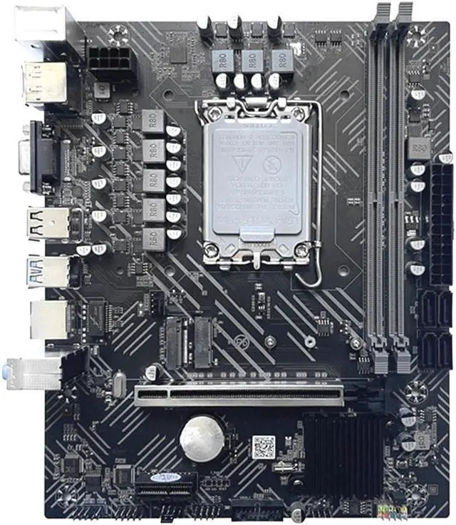 H610 Motherboard LGA1700 DDR4 PCIE 16X Gigabit LAN Support 2X32GB for G6900 G7400 I3 12100 I5 12500 12Th CPU
