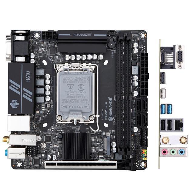 H610M Motherboard LGA 1700 ITX DDR4 Support 12 13 Gen Intel Core CPU NVME CNVI SATA 3.0