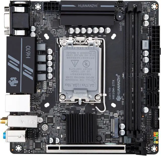 H610M Motherboard LGA 1700 ITX DDR4 Support 12 13 Gen Intel Core CPU NVME CNVI SATA 3.0