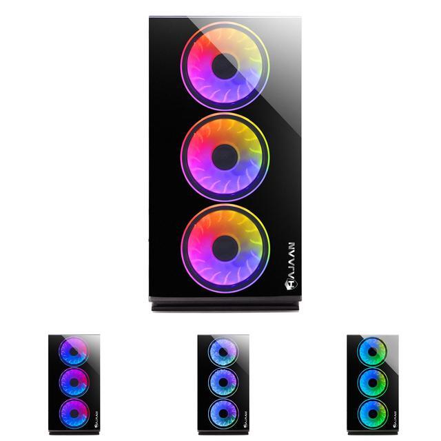 HAJAAN BREEZE Gaming Tower PC - Intel Core I7-10700F Processor Up To 4.80 GHz 16GB DDR4 RAM 512GB SSD Nvidia GeForce GTX 1660 6GB DDR6 Wi-Fi Ready VR Ready Windows 11 Pro