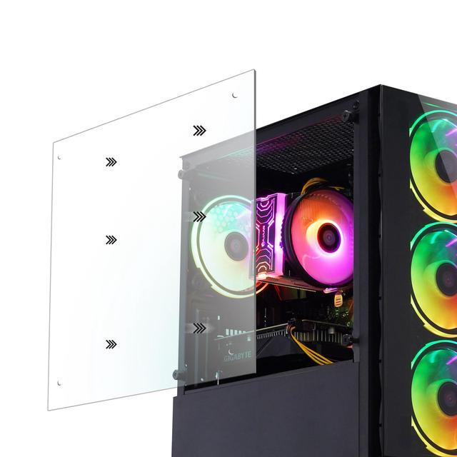 HAJAAN Gaming PC Desktop Tower - AMD Ryzen 5 5600X GTX 1660 Super 6GB GDDR6 32GB DDR4 RAM 2TB NVMe M.2 SSD Windows 11 Pro WiFi