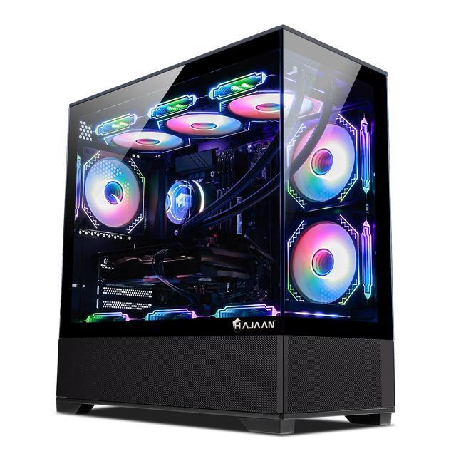 HAJAAN Gaming PC Tower Desktop - MSI 27" Curved Gaming Monitor - NVIDIA GeForce RTX 4060 Ti 8GB GDDR6 - Intel Core I5-13400F - 32GB DDR4 - 1TB NVMe SSD - Wifi - Windows 11 Pro
