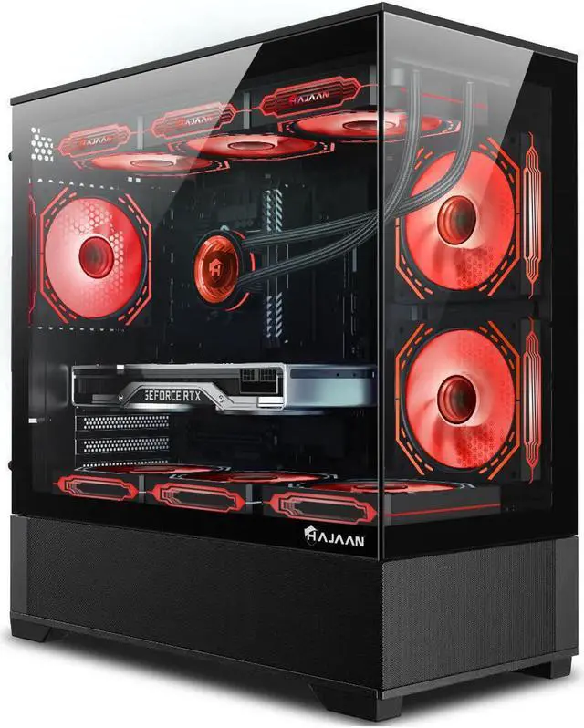 HAJAAN SuperX Gaming PC - RTX 4070 12GB GDDR6 - Intel Core i5 12th Gen - 32GB DDR4 RAM - 1TB NVMe - WiFi - Bluetooth - Windows 11 Pro - Mechanical Keyboard Mouse