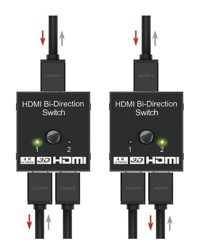 HDMI Bi-Direction Switch 4K 1x2/2x1 HDMI-compatible Switcher 2 In1 Out For PS4/3 TV Box Switcher Adapter