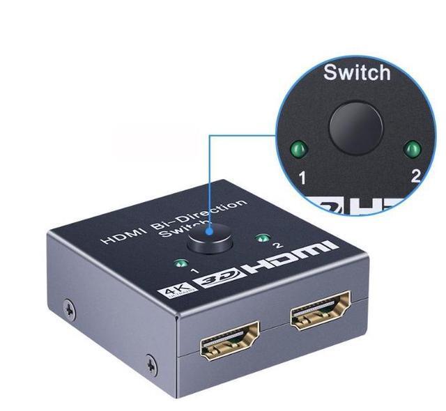 HDMI Bi-Direction Switch 4K 1x2/2x1 HDMI-compatible Switcher 2 In1 Out For PS4/3 TV Box Switcher Adapter