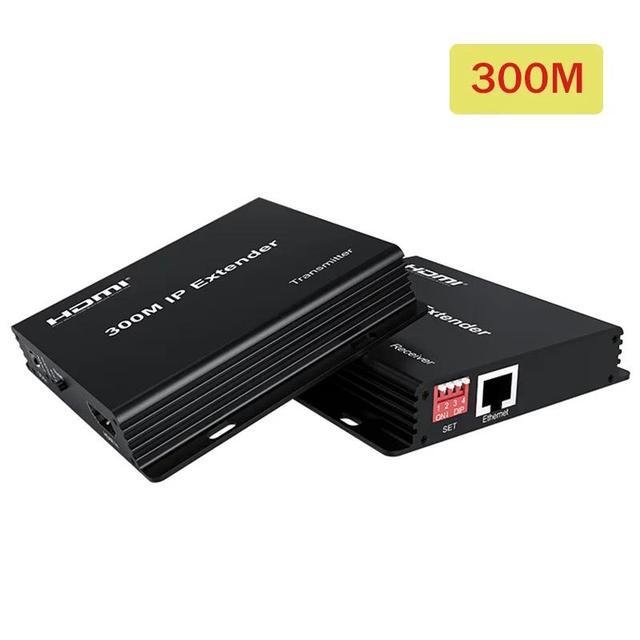 HDMI Extender Over IP Rj45 Cat5e/6 Cable To 300M 1080P HDMI Ethernet Matrix IP Extender Transmitter Via Network Switch With DIP(UK Plug) (only 1 TX)