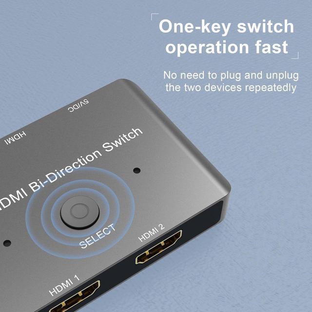 HDMI Switch 4K 120hz HDMI Switch 2 In 1 Out Or 1 In 2 Out HDMI 2.1 Switch Ultra-HD 48Gbps HDMI Switcher 8K Support 8K 60Hz 4K 120Hz Dynamic HDR Dolby Atmos For QLED TV PS5 Xbox Fire