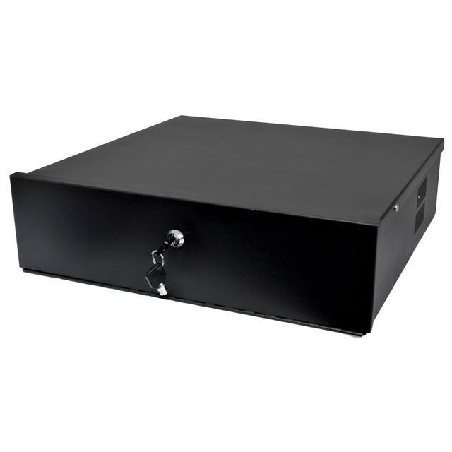 Heavy Duty 18" X 18" X 5" DVR Security Lock Box With Fan For CCTV Systems Black