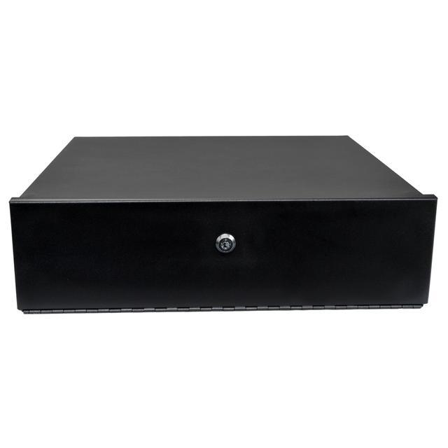 Heavy Duty 18" X 18" X 5" DVR Security Lock Box With Fan For CCTV Systems Black