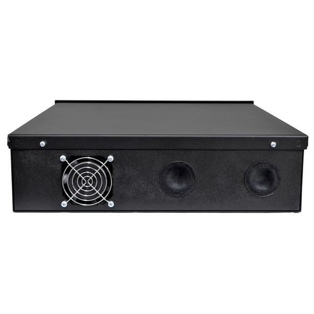 Heavy Duty 18" X 18" X 5" DVR Security Lock Box With Fan For CCTV Systems Black