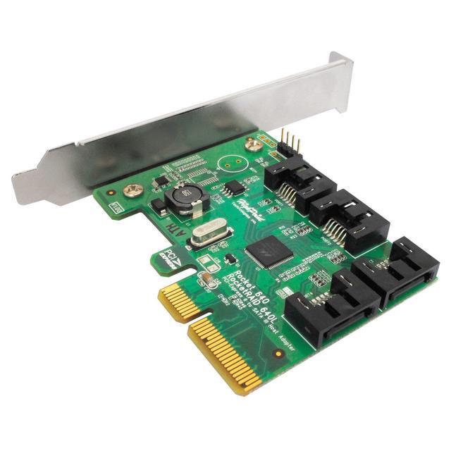 HighPoint Rocket 640L Lite Version 4-Port PCI-Express 2.0 X4 SATA 6Gb/s RAID Controller