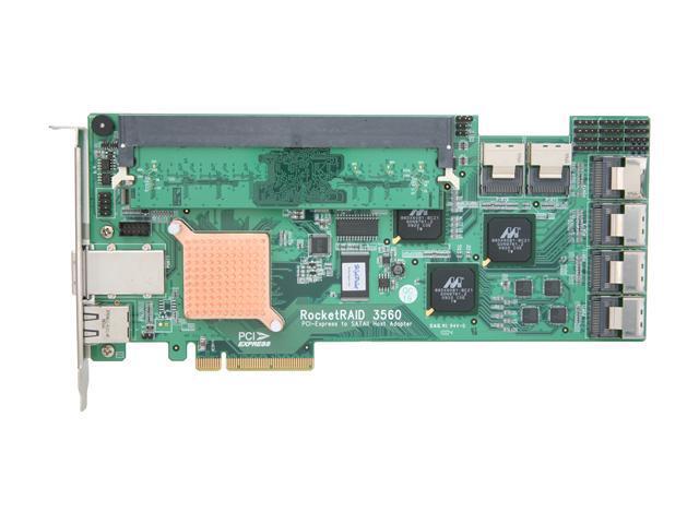 HighPoint RocketRAID 3560 PCI-Express X8 SATA II (3.0Gb/s) Raid Controller W/ Supports Up To 24 SATA II Drives With 6 X Mini-SAS Port