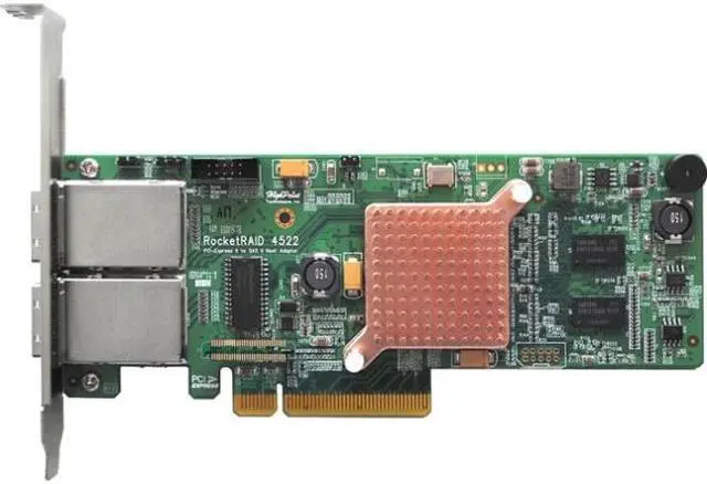 HighPoint RR4522SGL PCI-Express 2.0 x8 Low Profile SATA / SAS 8-Channel External PCIe 2.0 x8 SAS/SATA 6Gb/s Hardware RAID HBA