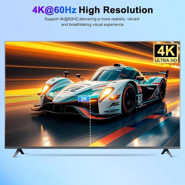 Hitoor 4K KVM Switch 2 Monitors 4 Computers Dual Monitor HDMI + Displayport USB 3.0 KVM Switches 4K 60Hz Support Extended/Mirror Mode Share 3 USB 3.0 Ports With Desktop Controller Adapter Included