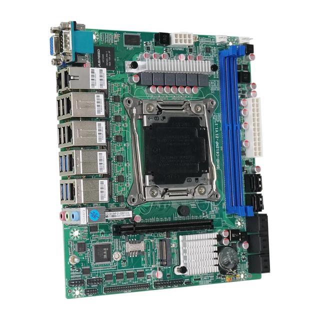 HKUXZR X99 NAS Motherboard Slot 10xSATA 1*M.2_ NVME PCIE ×1 LGA2011-3 For NAS Router Sever 6x2.5GbE I226 DDR4 RAM Memory