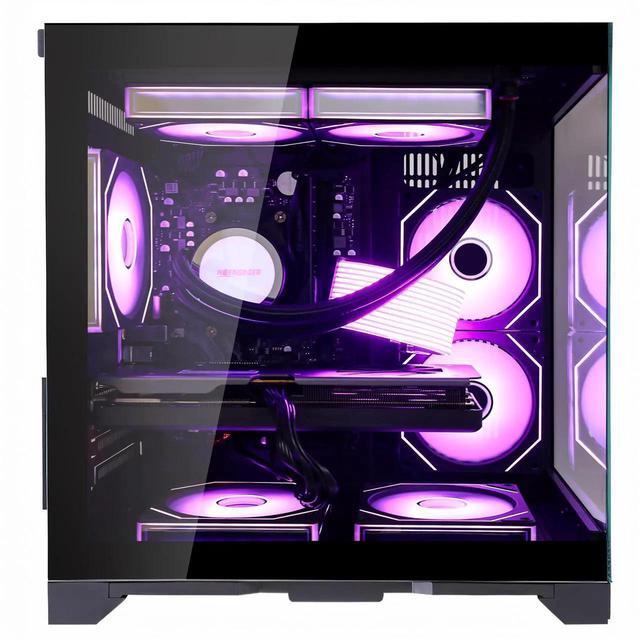 Hoengager RTX 5070 12GB Gaming PC Desktop - AMD Ryzen 7 5700X 3.4 GHz 32GB DDR4 RAM 1TB PCIe SSD WiFi + BT Windows 11 Pro -RGB Prebuilt Computer