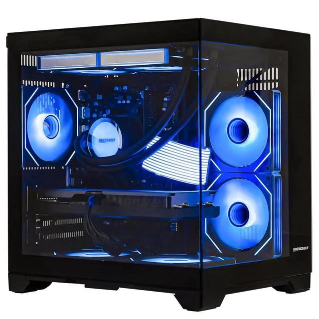 Hoengager RTX 5070 12GB Gaming PC Desktop - AMD Ryzen 7 5700X 3.4 GHz 32GB DDR4 RAM 1TB PCIe SSD WiFi + BT Windows 11 Pro -RGB Prebuilt Computer