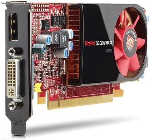 HP 608886-001 Ati Firepro V3800 512Mb Ddr3 Memory Pcie 2.1 X16 Graphics Card