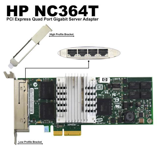 HP EXPI9404PTL- Pro By 1000 Pt Quad Port Low Profile Server Adapter Pcie With Standard Bracket