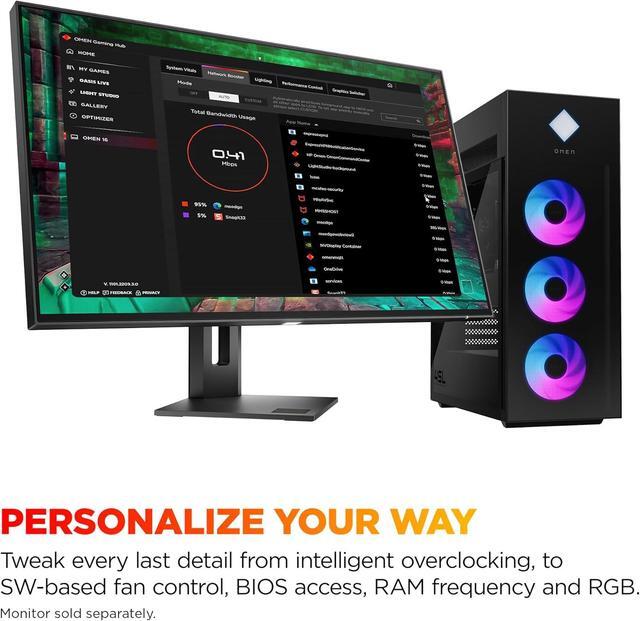 HP OMEN 45L Gaming Desktop Intel Core Ultra 7 265K 32GB RAM 2TB SSD RTX 5080 Win 11 Pro Microsoft Copilot Tempered Glass GT22-3080 (2025)